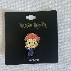 Hot Topic Jujutsu Kaisen Lapel Pin - Red and Blue